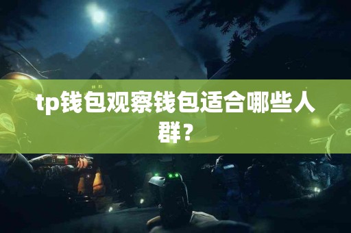 tp钱包观察钱包适合哪些人群？