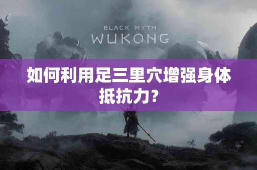 如何利用足三里穴增强身体抵抗力？