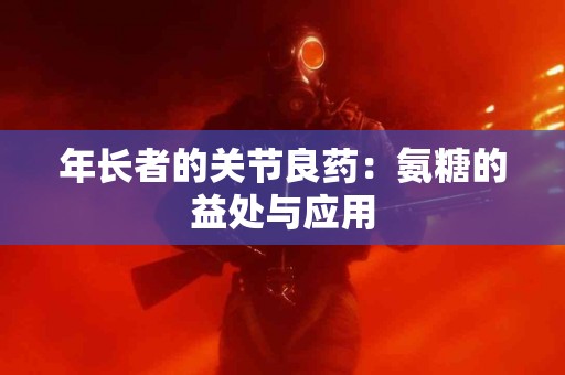 年长者的关节良药：氨糖的益处与应用