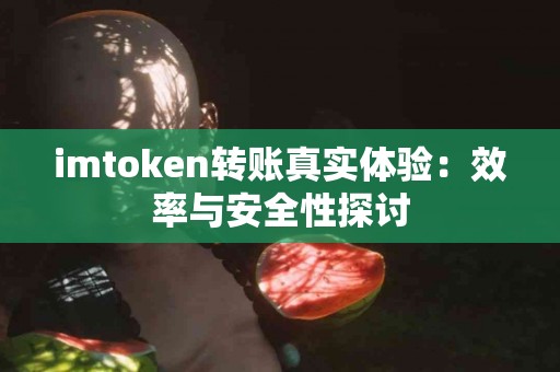 imtoken转账真实体验：效率与安全性探讨