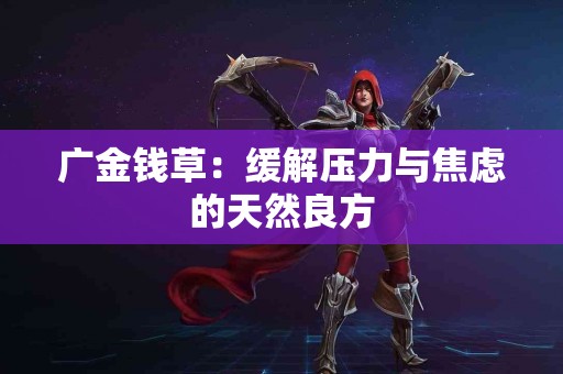 广金钱草：缓解压力与焦虑的天然良方