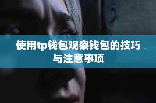 使用tp钱包观察钱包的技巧与注意事项
