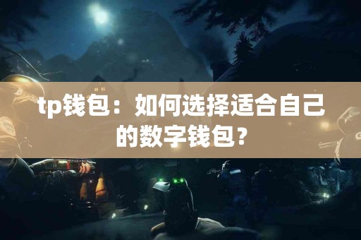 tp钱包：如何选择适合自己的数字钱包？