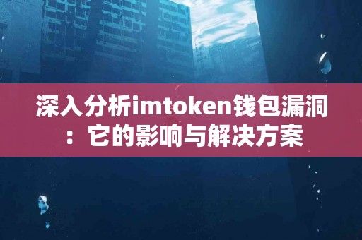 深入分析imtoken钱包漏洞：它的影响与解决方案