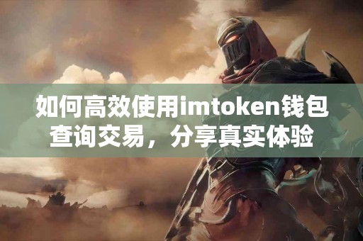 如何高效使用imtoken钱包查询交易，分享真实体验