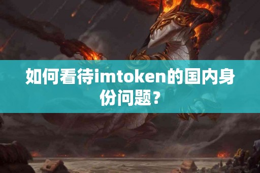 如何看待imtoken的国内身份问题？