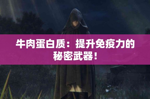 牛肉蛋白质：提升免疫力的秘密武器！