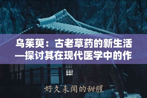 乌茱萸：古老草药的新生活—探讨其在现代医学中的作用