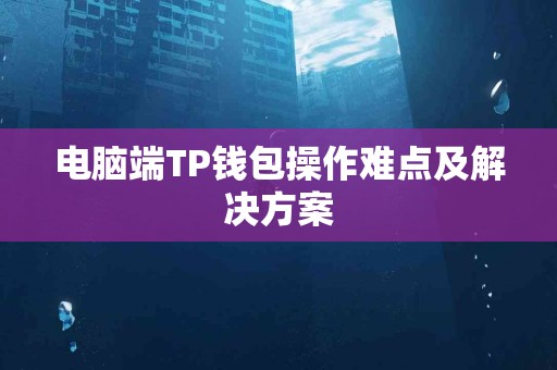 电脑端TP钱包操作难点及解决方案