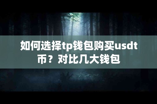 如何选择tp钱包购买usdt币？对比几大钱包
