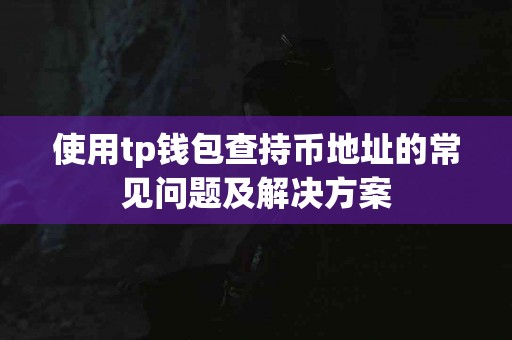 使用tp钱包查持币地址的常见问题及解决方案