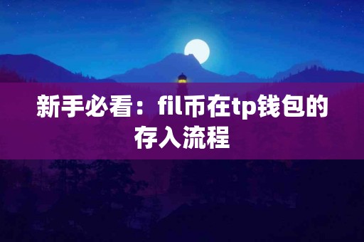 新手必看：fil币在tp钱包的存入流程