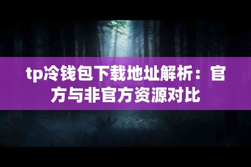 tp冷钱包下载地址解析：官方与非官方资源对比
